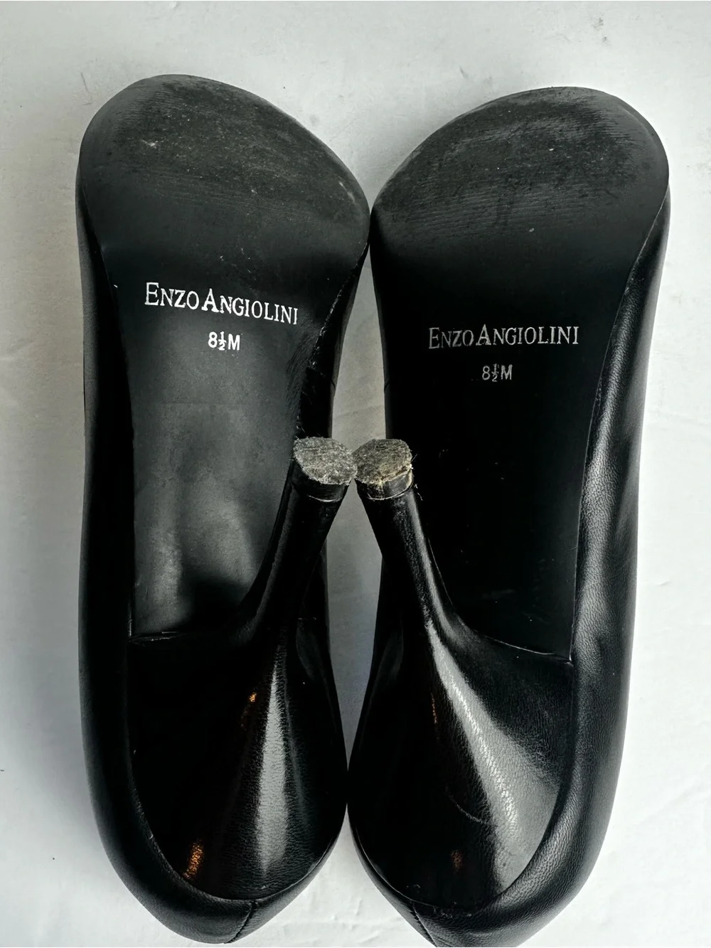 Enzo Angiolini Pumps Women's Size 8.5 Heels Shoes Peep Toe Black Business